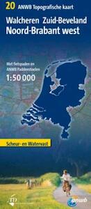 Anwb topografische kaart 20. Walcheren, Zuid-Beveland, Nrd Brabant west - (ISBN 9789018028770)