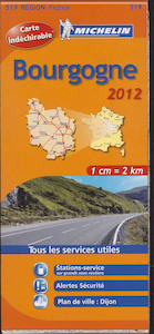 MICHELIN WEGENKAART 519 BOURGOGNE 2012 - (ISBN 9782067169524)