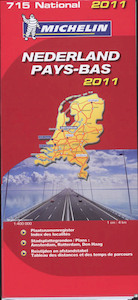 Michelin nationale kaart 715 Nederland-Pays-Bas 2011 - (ISBN 9782067155954)