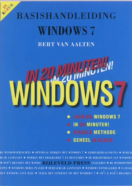 Basishandleiding Windows 7 - bert van Aalten, Bert van Aalten (ISBN 9789055481903)