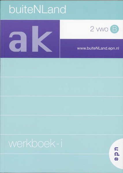 BuiteNLand 2 Vwo B Werkboek-i - Michel de Boer, (ISBN 9789011072961)