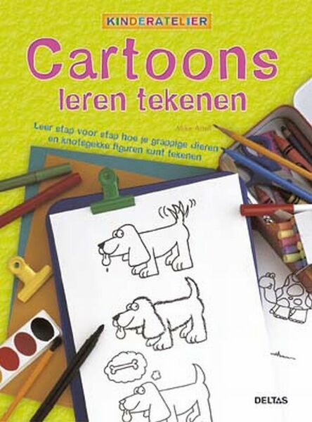 Kinderatelier Cartoons leren tekenen - Mike Artell (ISBN 9789044702828)