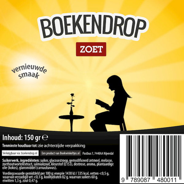 Boekendrop, doos met 30 zakjes a 150 gram drop - (ISBN 9789087480035)