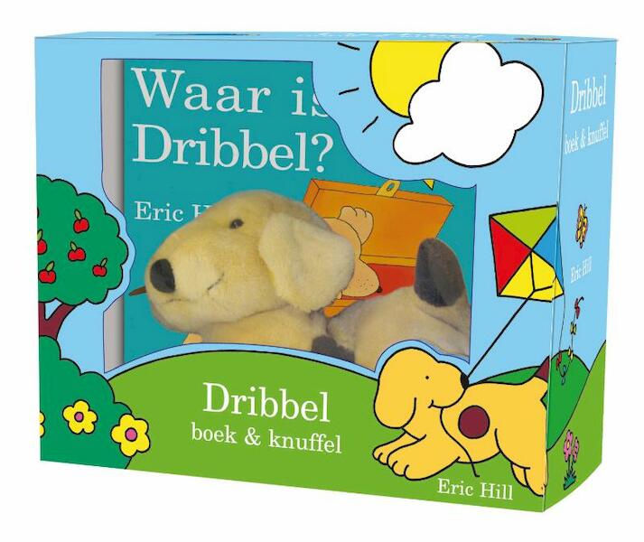 Cadeaudoos met Waar is Dribbel en knuffel - Eric Hill (ISBN 9789047516064)
